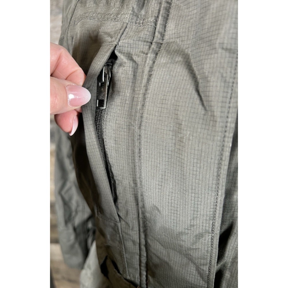 The North Face HyVent‎ Olive Green Belted Down Insulated Puffer Jacket Women's S - Picture 5 of 12